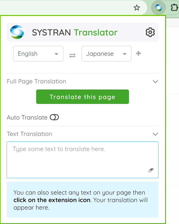 SYSTRAN Translator